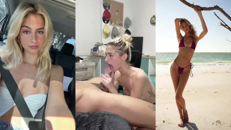 Beautiful French Model Yoanna Going all in and showing her best skill to the world